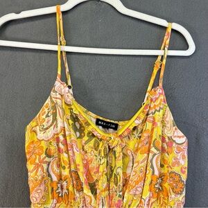 Max + Ash | medium Womens Mustard Maxi sun Dress